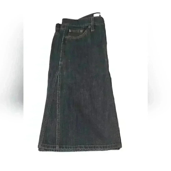 Vintage Gap Jean Skirt - 32" low rise waist, size 10 - Blue  Cotton Denim - Picture 3 of 5